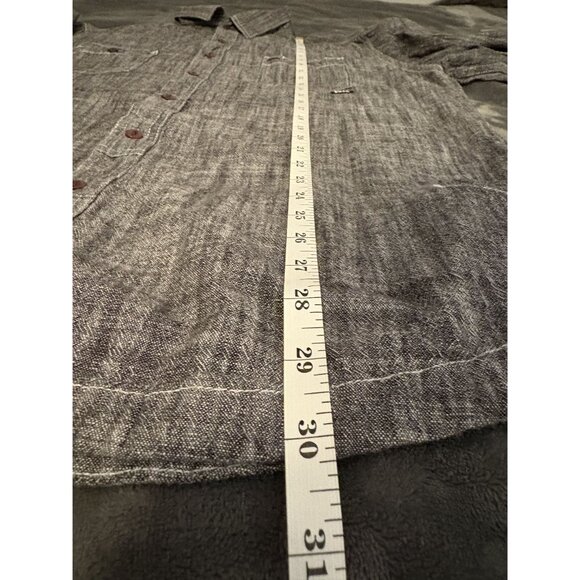 Billabong Men's Long Sleeve Button-Up Shirt XL Gray 100% Cotton Casual - Picture 9 of 9